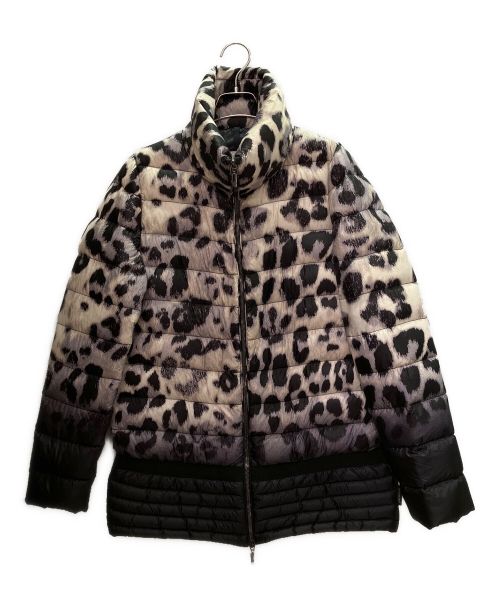 MONCLER（モンクレール）MONCLER (モンクレール) ライトダウンジャケット ホワイト×ブラック サイズ:1の古着・服飾アイテム