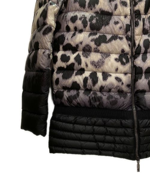 MONCLER（モンクレール）MONCLER (モンクレール) ライトダウンジャケット ホワイト×ブラック サイズ:1の古着・服飾アイテム