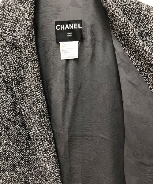 CHANEL（シャネル）CHANEL (シャネル) ツイードジャケット グレー サイズ:38の古着・服飾アイテム