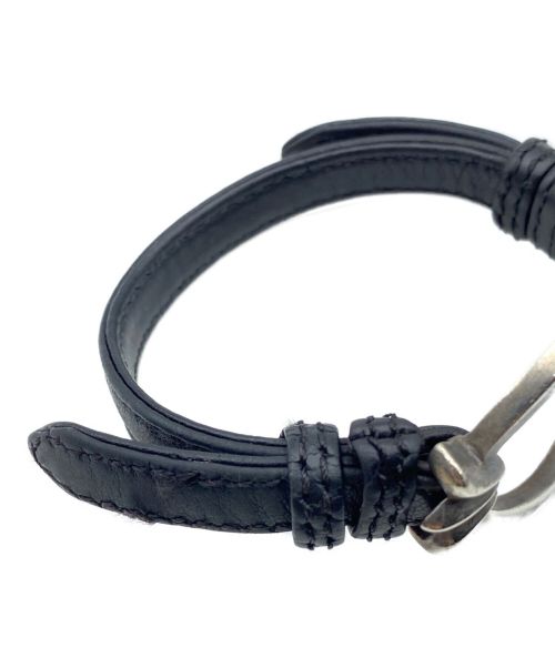 CHROME HEARTS（クロムハーツ）CHROME HEARTS (クロムハーツ) Open Oval Leather Bracelet サイズ:-の古着・服飾アイテム