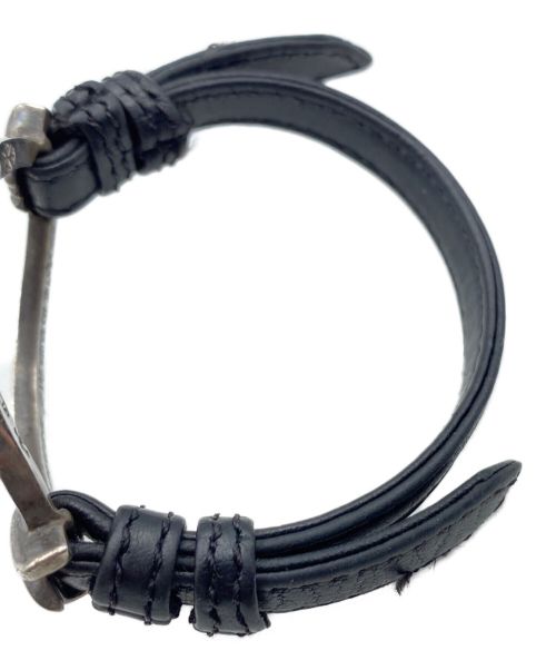 CHROME HEARTS（クロムハーツ）CHROME HEARTS (クロムハーツ) Open Oval Leather Bracelet サイズ:-の古着・服飾アイテム