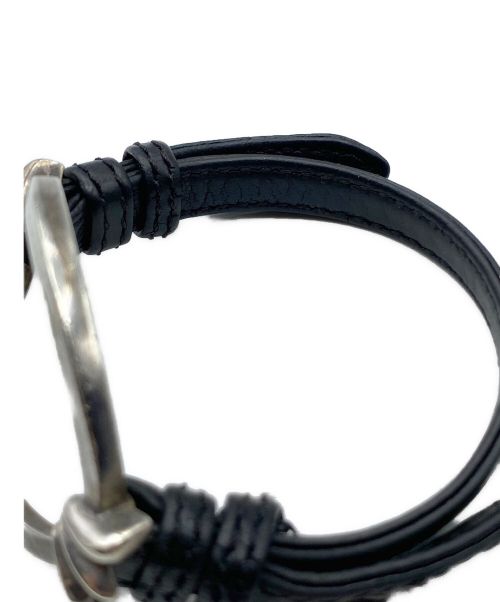 CHROME HEARTS（クロムハーツ）CHROME HEARTS (クロムハーツ) Open Oval Leather Bracelet サイズ:-の古着・服飾アイテム