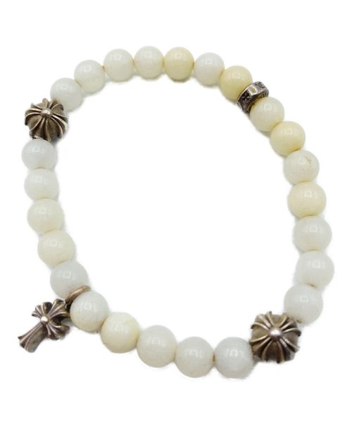 CHROME HEARTS（クロムハーツ）CHROME HEARTS (クロムハーツ) 6mm BEAD CHクロスチャーム ブレスレット サイズ:-の古着・服飾アイテム