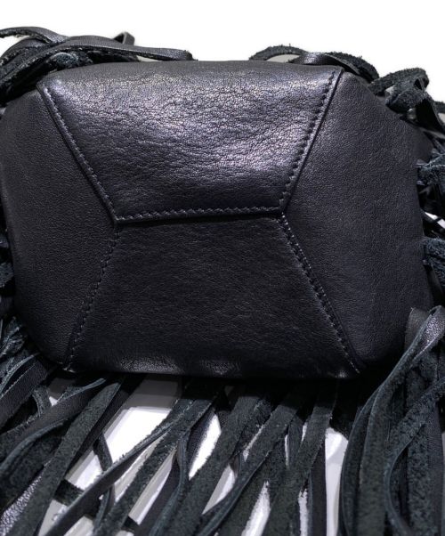 Saint Laurent Paris（サンローランパリ）Saint Laurent Paris (サンローランパリ) フリンジバケットバッグ ブラックの古着・服飾アイテム