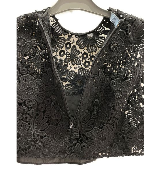 PRADA（プラダ）PRADA (プラダ) レースブラウス ブラック サイズ:36の古着・服飾アイテム