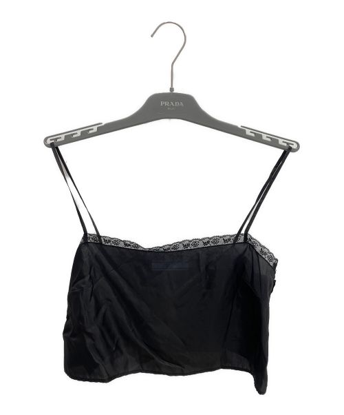 PRADA（プラダ）PRADA (プラダ) レースブラウス ブラック サイズ:36の古着・服飾アイテム