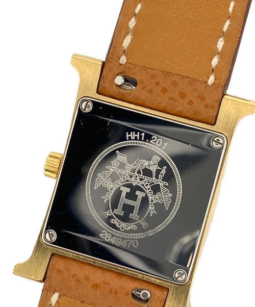 HERMES（エルメス）HERMES (エルメス) Hウォッチ ゴールドの古着・服飾アイテム