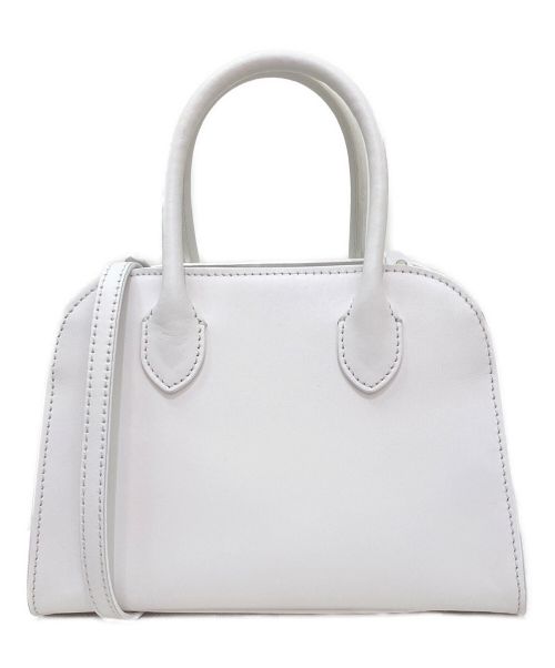 THE ROW（ザ ロウ）THE ROW (ザ ロウ) MARGAUX7.5レザーバッグ ホワイト サイズ:7.5の古着・服飾アイテム