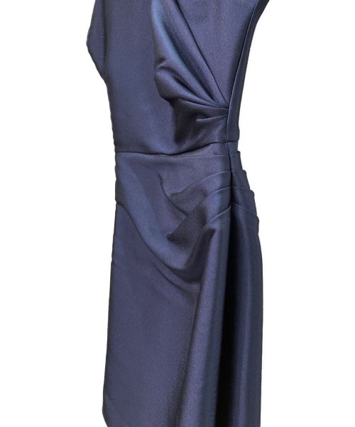 Christian Dior（クリスチャン ディオール）Christian Dior (クリスチャン ディオール) ウエストシェイプタイトドレス ブルー サイズ:34の古着・服飾アイテム