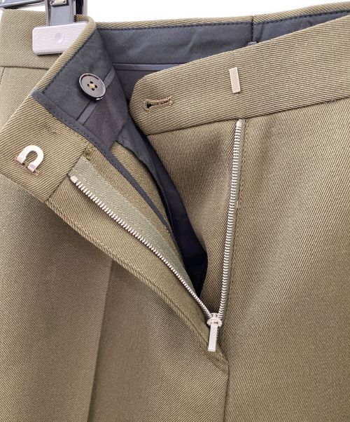 JIL SANDER（ジルサンダー）JIL SANDER (ジルサンダー) センタープレスワイドパンツ オリーブ サイズ:UK 32 未使用品の古着・服飾アイテム