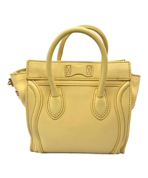 CELINE（セリーヌ）CELINE (セリーヌ) ラゲージナノショッパー イエローの古着・服飾アイテム