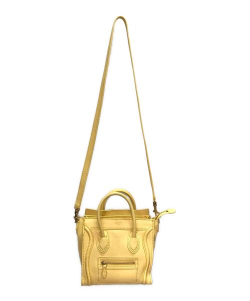 CELINE（セリーヌ）CELINE (セリーヌ) ラゲージナノショッパー イエローの古着・服飾アイテム