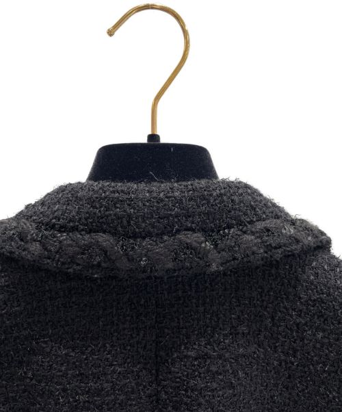 CHANEL（シャネル）CHANEL (シャネル) ダブルツイードジャケット ブラック サイズ:36の古着・服飾アイテム