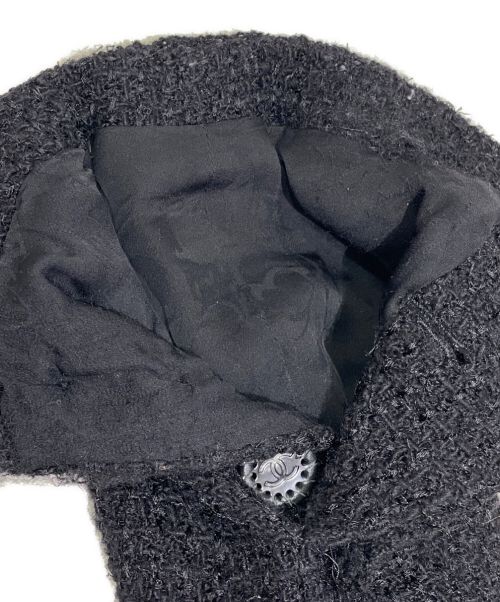 CHANEL（シャネル）CHANEL (シャネル) ダブルツイードジャケット ブラック サイズ:36の古着・服飾アイテム