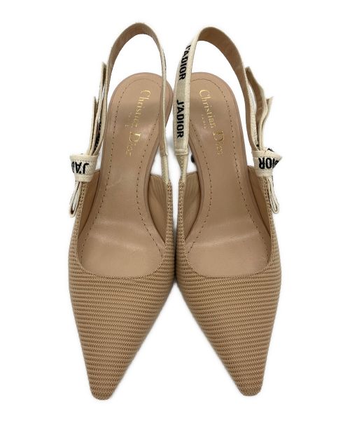 Christian Dior（クリスチャン ディオール）Christian Dior (クリスチャン ディオール) J'ADIOR スリングバックパンプス ベージュ サイズ:37Dの古着・服飾アイテム
