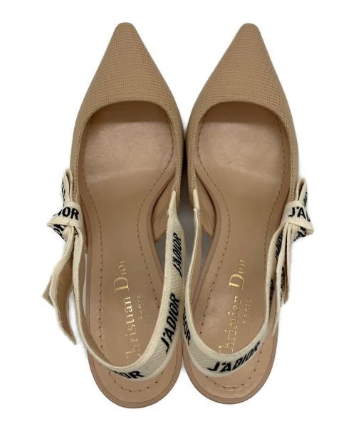 Christian Dior（クリスチャン ディオール）Christian Dior (クリスチャン ディオール) J'ADIOR スリングバックパンプス ベージュ サイズ:37Dの古着・服飾アイテム