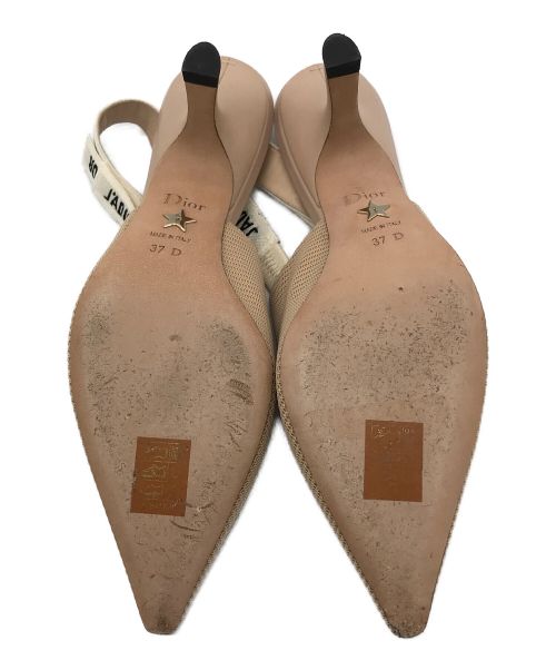 Christian Dior（クリスチャン ディオール）Christian Dior (クリスチャン ディオール) J'ADIOR スリングバックパンプス ベージュ サイズ:37Dの古着・服飾アイテム