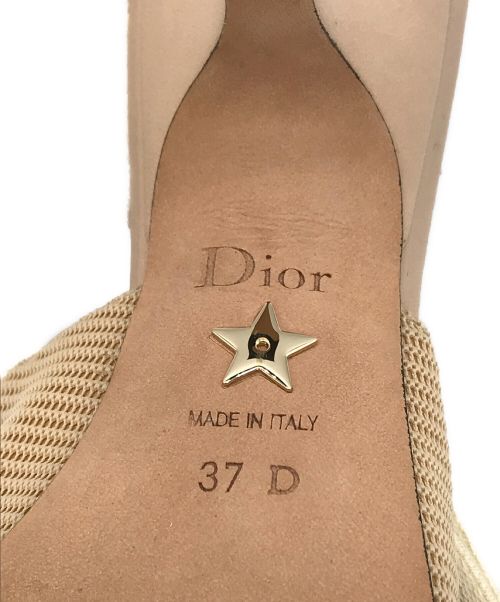 Christian Dior（クリスチャン ディオール）Christian Dior (クリスチャン ディオール) J'ADIOR スリングバックパンプス ベージュ サイズ:37Dの古着・服飾アイテム