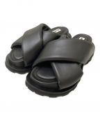 JIL SANDERジルサンダー）の古着「Padded Slides」｜ブラック
