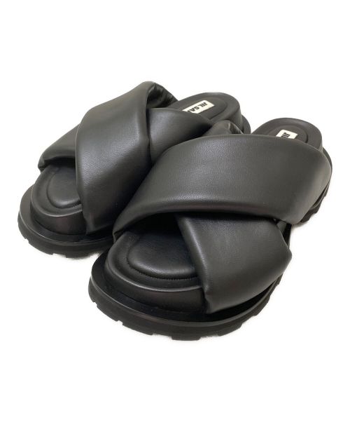 JIL SANDER（ジルサンダー）JIL SANDER (ジルサンダー) Padded Slides ブラック サイズ:36の古着・服飾アイテム