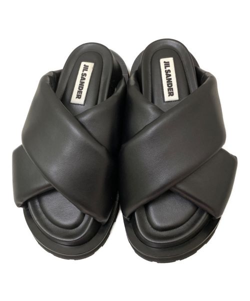 JIL SANDER（ジルサンダー）JIL SANDER (ジルサンダー) Padded Slides ブラック サイズ:36の古着・服飾アイテム