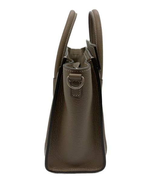 CELINE（セリーヌ）CELINE (セリーヌ) ラゲージ ナノショッパー グレージュの古着・服飾アイテム