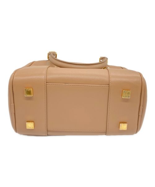 LOEWE（ロエベ）LOEWE (ロエベ) アマソナ19 スクエアバッグ ベージュの古着・服飾アイテム