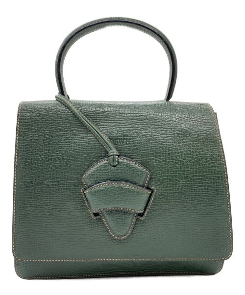 LOEWE（ロエベ）LOEWE (ロエベ) バルセロナ 2WAYショルダーバッグ グリーン サイズ:-の古着・服飾アイテム