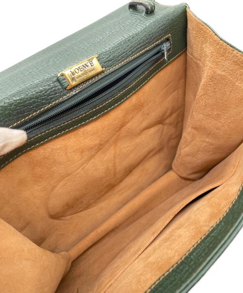 LOEWE（ロエベ）LOEWE (ロエベ) バルセロナ 2WAYショルダーバッグ グリーン サイズ:-の古着・服飾アイテム