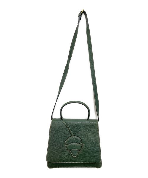 LOEWE（ロエベ）LOEWE (ロエベ) バルセロナ 2WAYショルダーバッグ グリーン サイズ:-の古着・服飾アイテム
