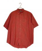 BALENCIAGAバレンシアガ）の古着「半袖BDシャツ」｜レッド