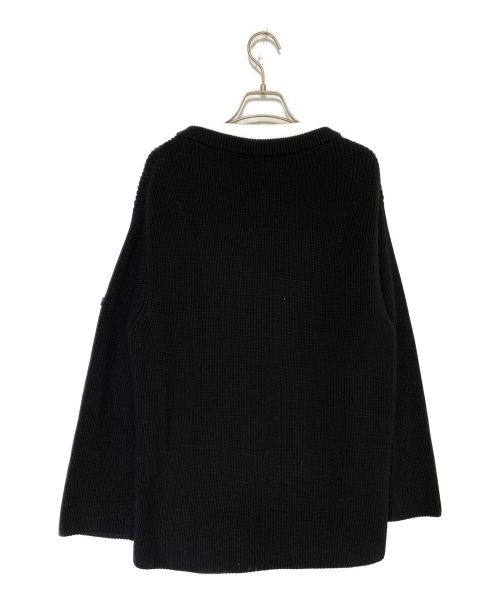 BALENCIAGA（バレンシアガ）BALENCIAGA (バレンシアガ) レイヤードTシャツVネックセーター ブラック サイズ:Ｌの古着・服飾アイテム