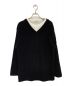 BALENCIAGA（バレンシアガ）の古着「レイヤードTシャツVネックセーター」｜ブラック