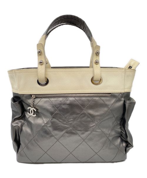 CHANEL（シャネル）CHANEL (シャネル) パリビアビッツGM シルバー サイズ:GMの古着・服飾アイテム
