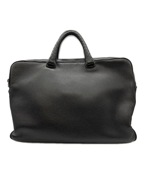 BOTTEGA VENETA（ボッテガベネタ）BOTTEGA VENETA (ボッテガベネタ) レザーバッグ ブラックの古着・服飾アイテム
