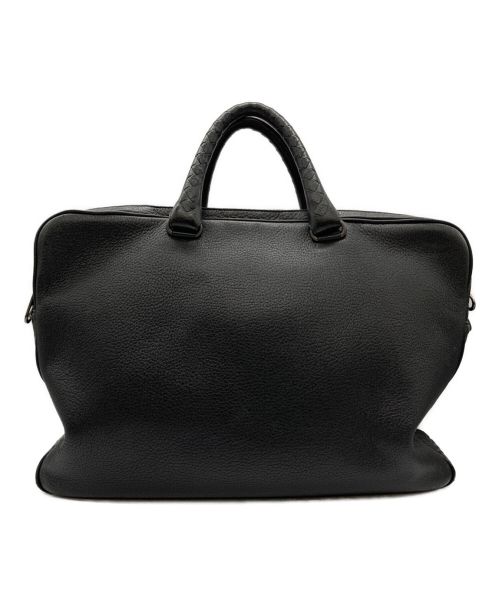 BOTTEGA VENETA（ボッテガベネタ）BOTTEGA VENETA (ボッテガベネタ) レザーバッグ ブラックの古着・服飾アイテム