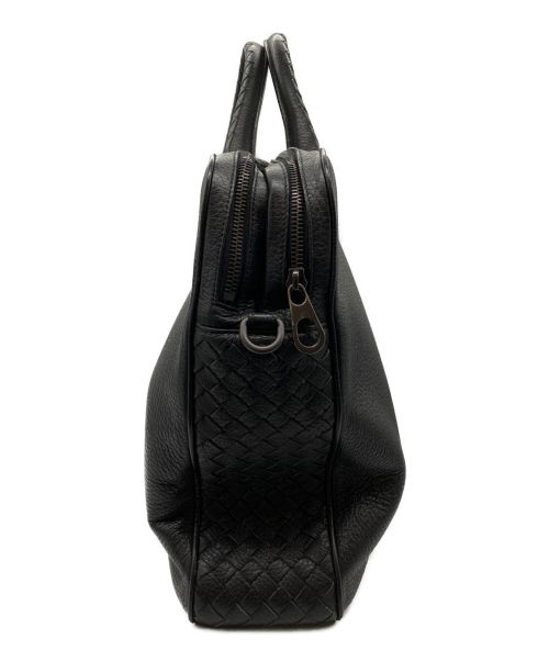 BOTTEGA VENETA（ボッテガベネタ）BOTTEGA VENETA (ボッテガベネタ) レザーバッグ ブラックの古着・服飾アイテム