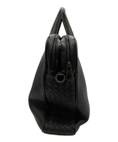 BOTTEGA VENETA（ボッテガベネタ）BOTTEGA VENETA (ボッテガベネタ) レザーバッグ ブラックの古着・服飾アイテム