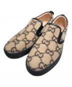 GUCCIグッチ）の古着「GG ウール スリッポン」｜ベージュ