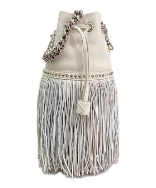 J&M DAVIDSON（ジェイ＆エム デヴィッドソン）J&M DAVIDSON (ジェイ＆エム デヴィッドソン) フリンジカーニバル ホワイト サイズ:ミニの古着・服飾アイテム