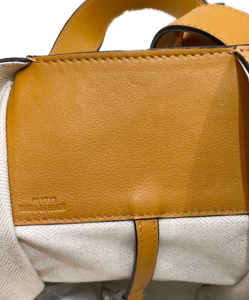 LOEWE（ロエベ）LOEWE (ロエベ) ハンモックミディアム ブラウン×ホワイト サイズ:ミディアムの古着・服飾アイテム