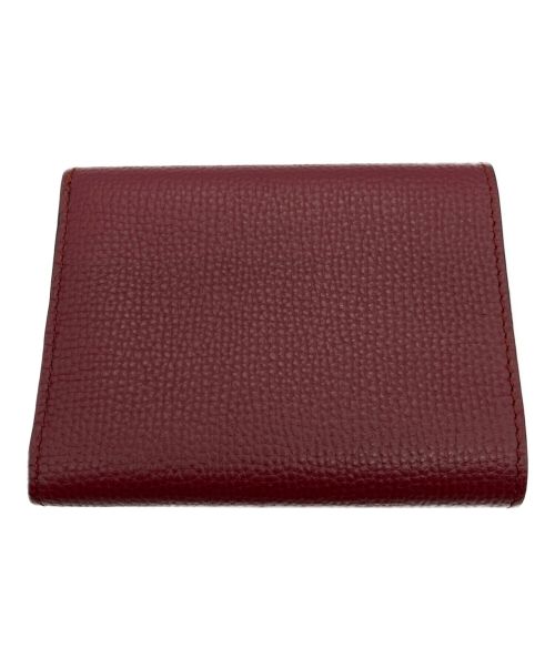 LOEWE（ロエベ）LOEWE (ロエベ) コンパクトウォレット ボルドーの古着・服飾アイテム