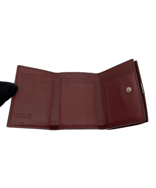 LOEWE（ロエベ）LOEWE (ロエベ) コンパクトウォレット ボルドーの古着・服飾アイテム