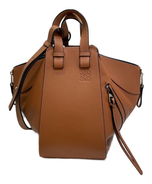 LOEWE（ロエベ）LOEWE (ロエベ) ハンモックバッグスモール ブラウン/タン サイズ:スモールの古着・服飾アイテム