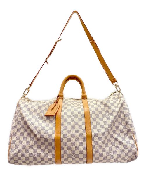 LOUIS VUITTON（ルイ ヴィトン）LOUIS VUITTON (ルイ ヴィトン) キーポル・バンドリエール55 ホワイト サイズ:55の古着・服飾アイテム