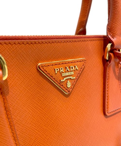 PRADA（プラダ）PRADA (プラダ) ガレリアバッグミニ オレンジ サイズ:ミニの古着・服飾アイテム