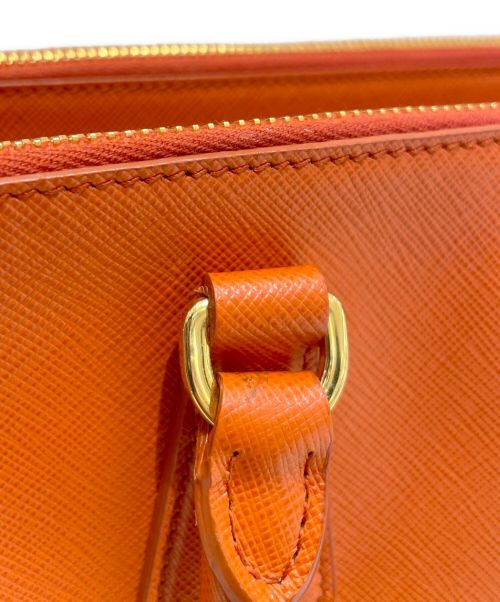 PRADA（プラダ）PRADA (プラダ) ガレリアバッグミニ オレンジ サイズ:ミニの古着・服飾アイテム