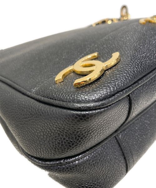 CHANEL（シャネル）CHANEL (シャネル) トリプルココチェーンショルダーバッグ ブラックの古着・服飾アイテム