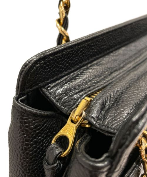 CHANEL（シャネル）CHANEL (シャネル) トリプルココチェーンショルダーバッグ ブラックの古着・服飾アイテム