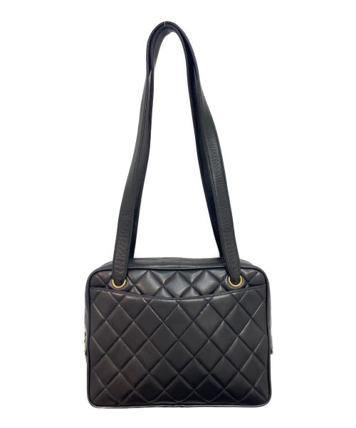 CHANEL（シャネル）CHANEL (シャネル) レザーショルダーバッグ ブラック サイズ:-の古着・服飾アイテム